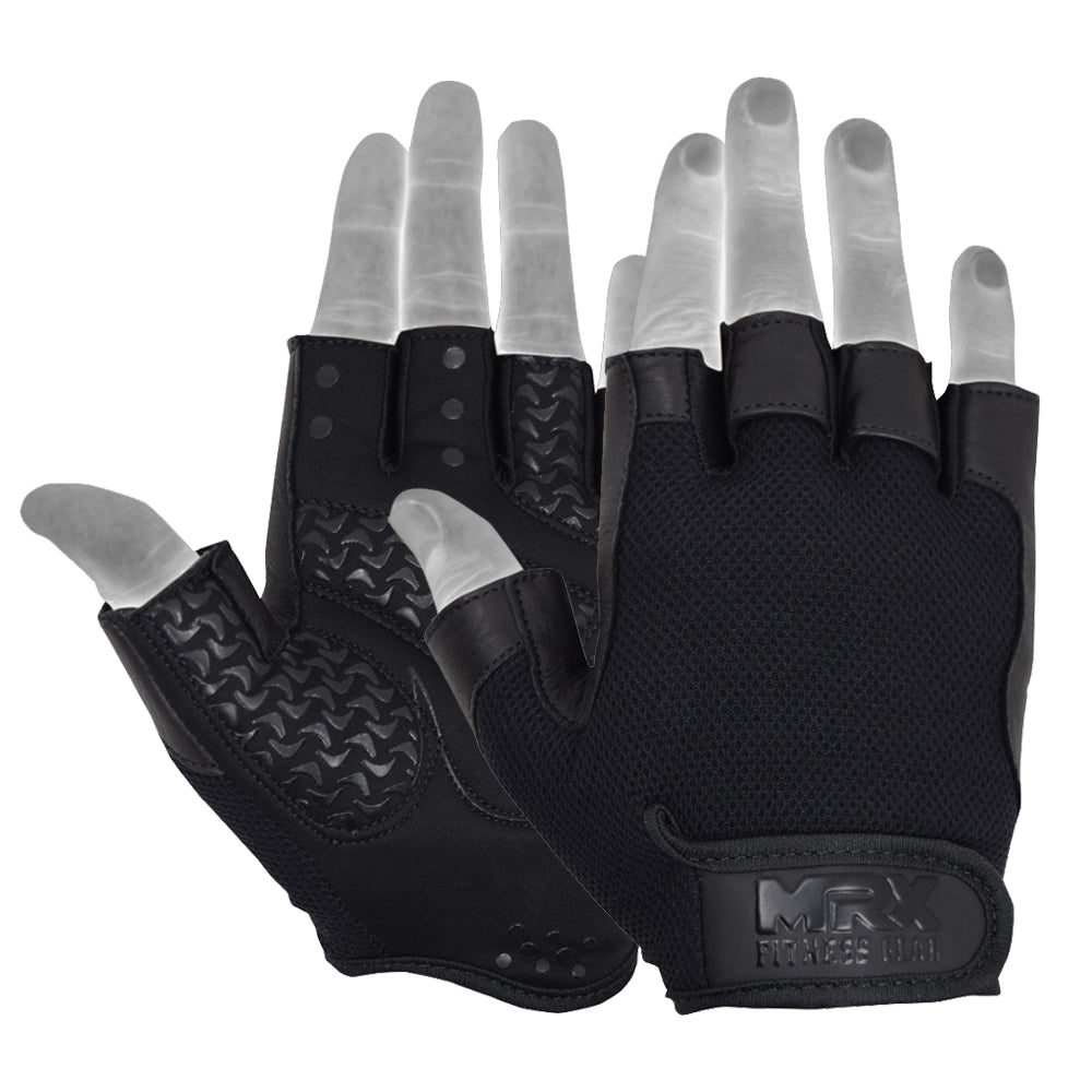 Weightlifting Gloves Grip Palm Half Finger Exercise Training Workout 2625