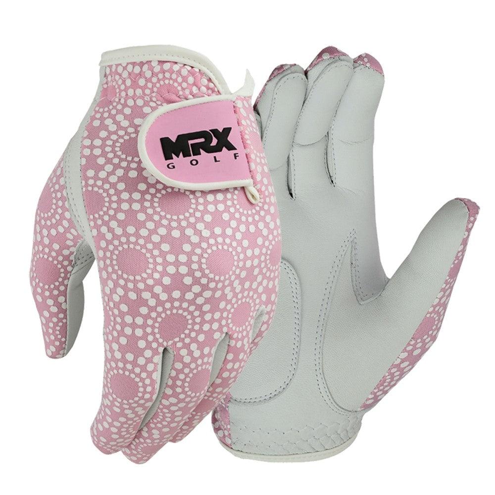 New Women Golf Gloves Cabretta Leather Pink