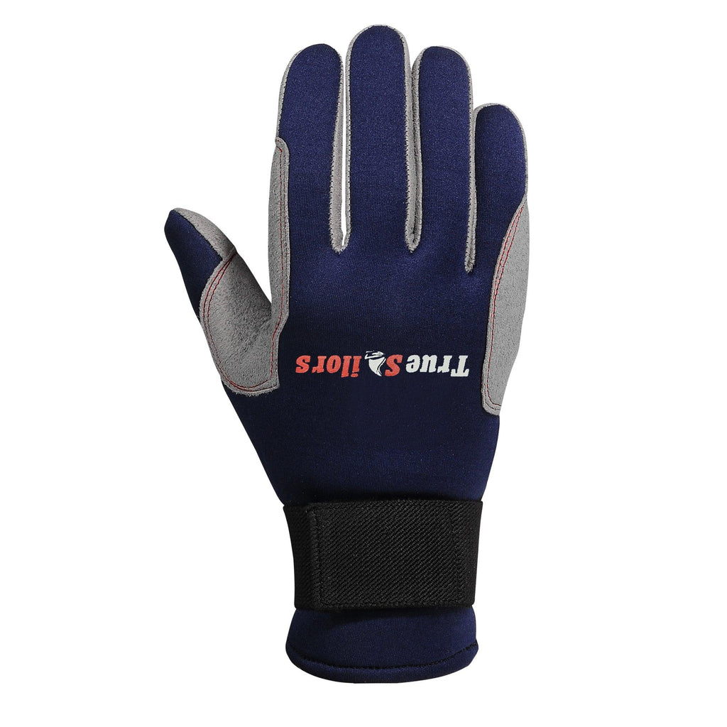 Sailing Gloves Full Finger Cold Weather Blue Grey Amara Neoprene
