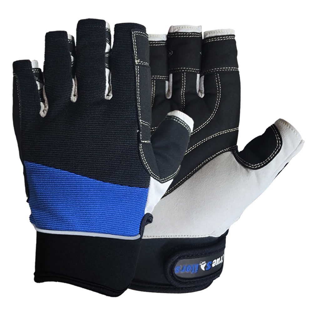 True Sailors Sailing Gloves Kayaking Yachting Dinghy Rope Fishing Tool Short Finger Glove