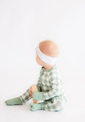 Jade Gingham Bamboo Zippy