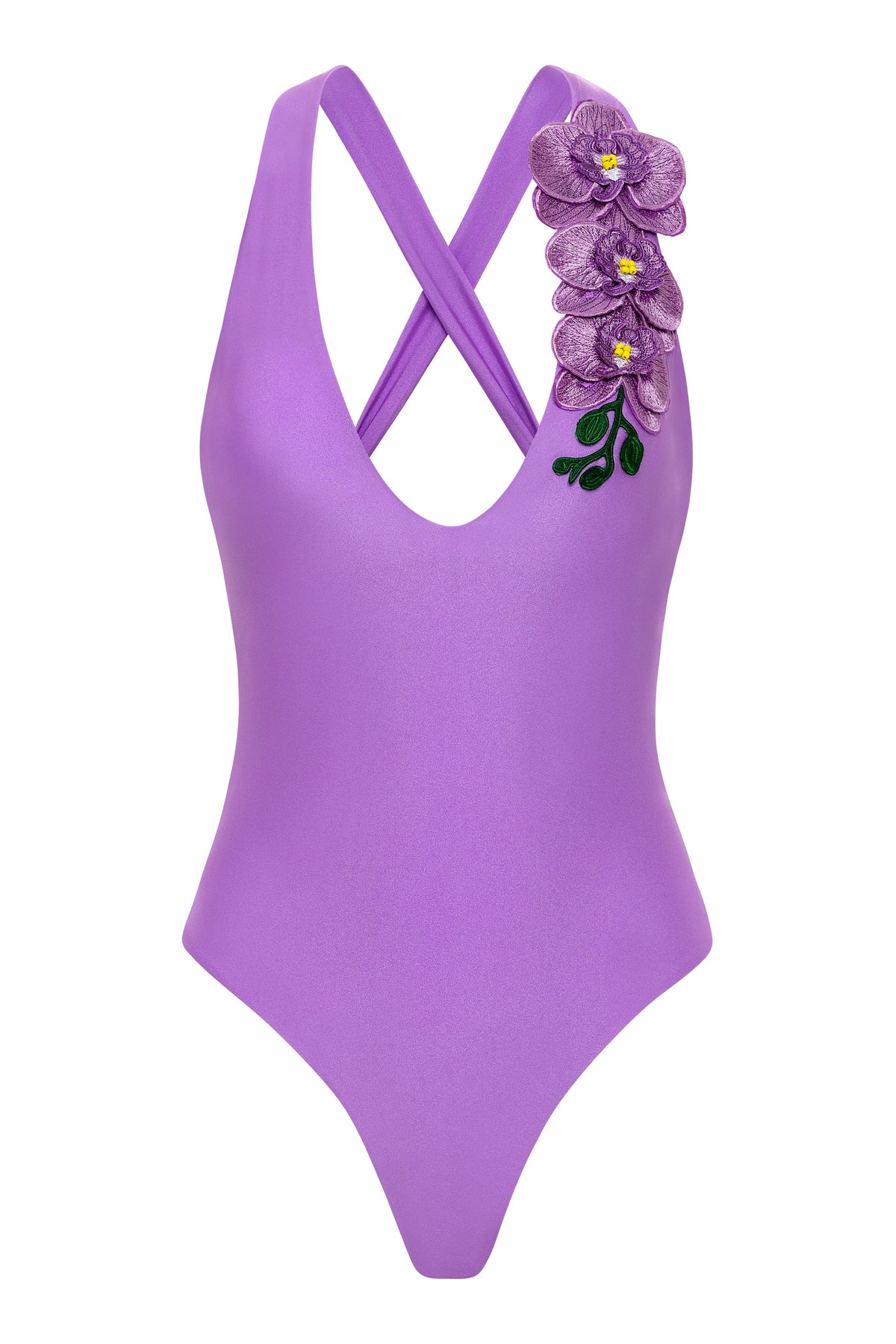 Goddess in Lilac One Piece Swimsuit